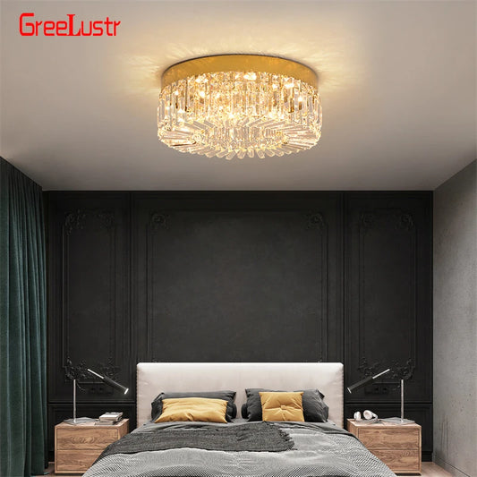 GreeLustr Crystal Led Ceiling Chandelier For Living Room