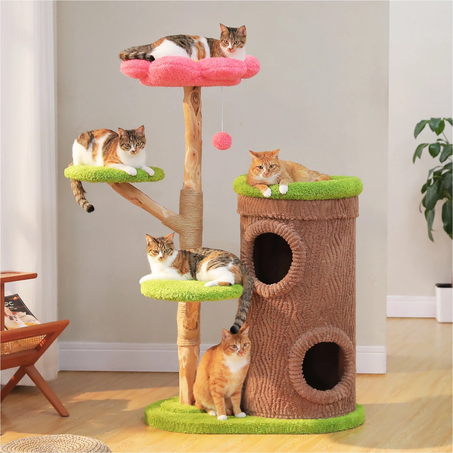 PAWZ Road Cat Tree Tower With Condos And Scratching Posts