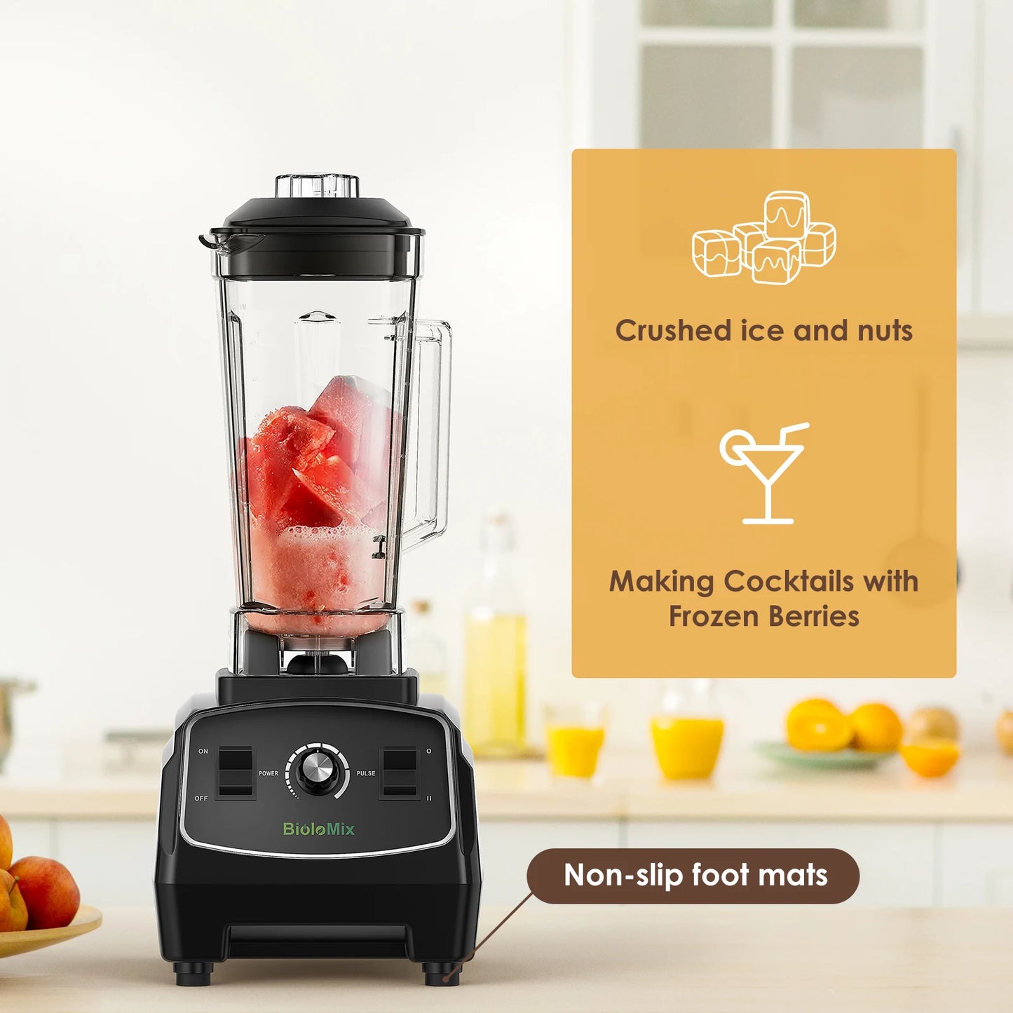 Biolomix Heavy Duty Blender Mixer Juicer Smoothies