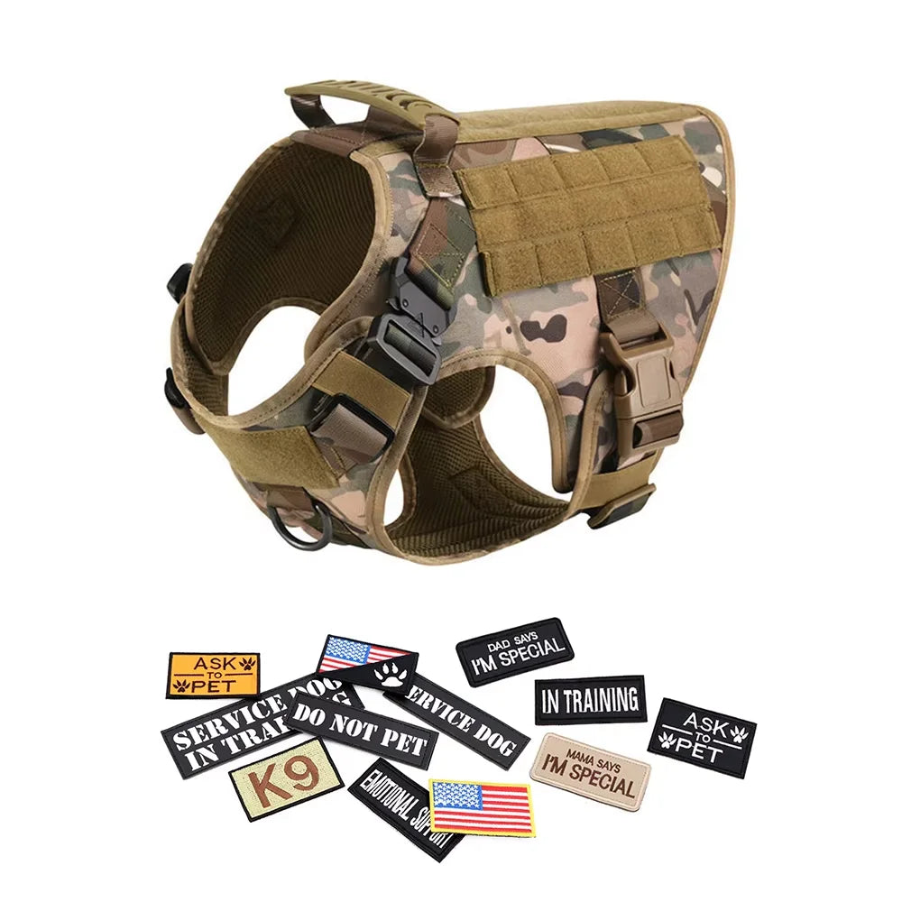 Tactical Dog Harness Vest Set Malinois Training