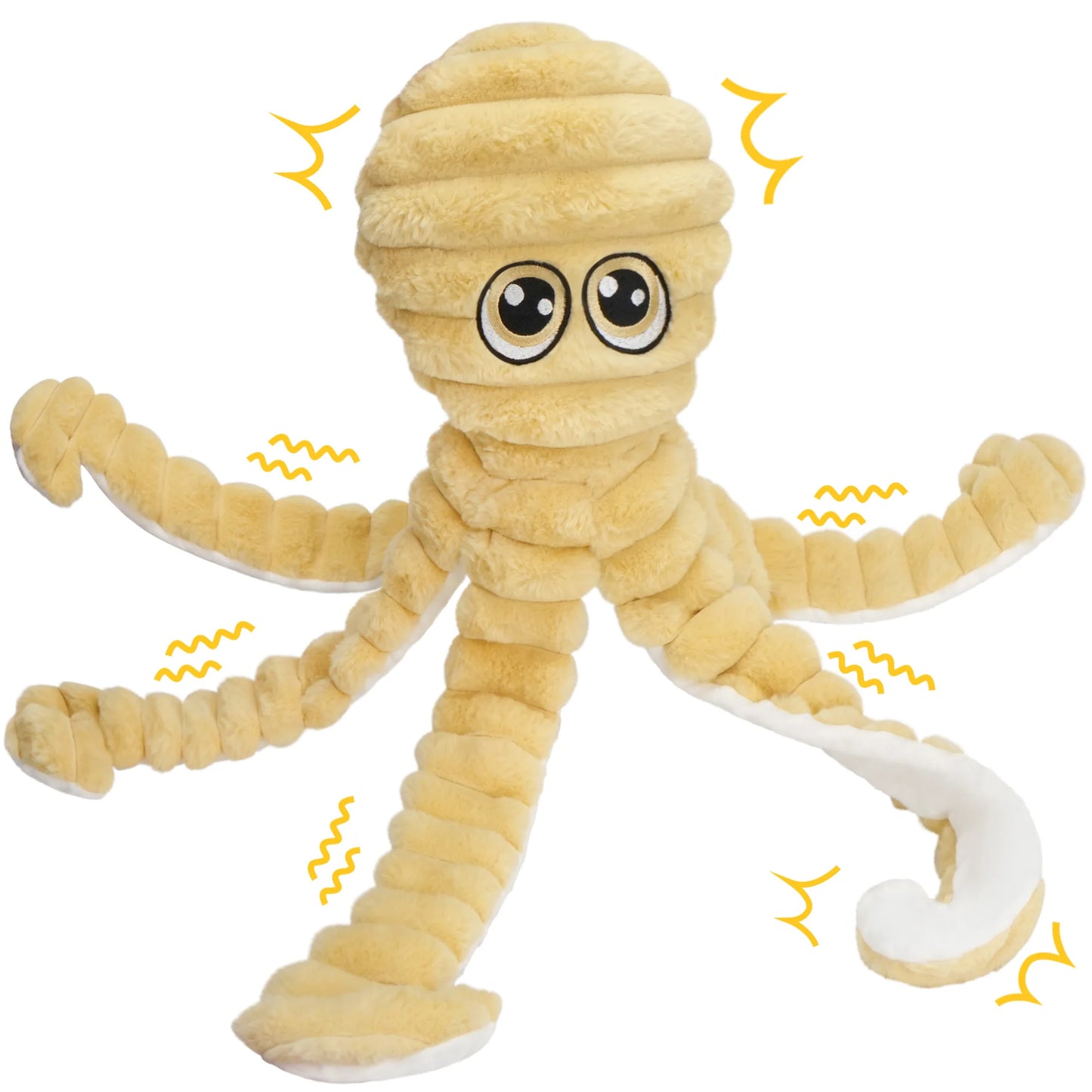 Squeaky Plush Dog Toy for Interactive Chewing