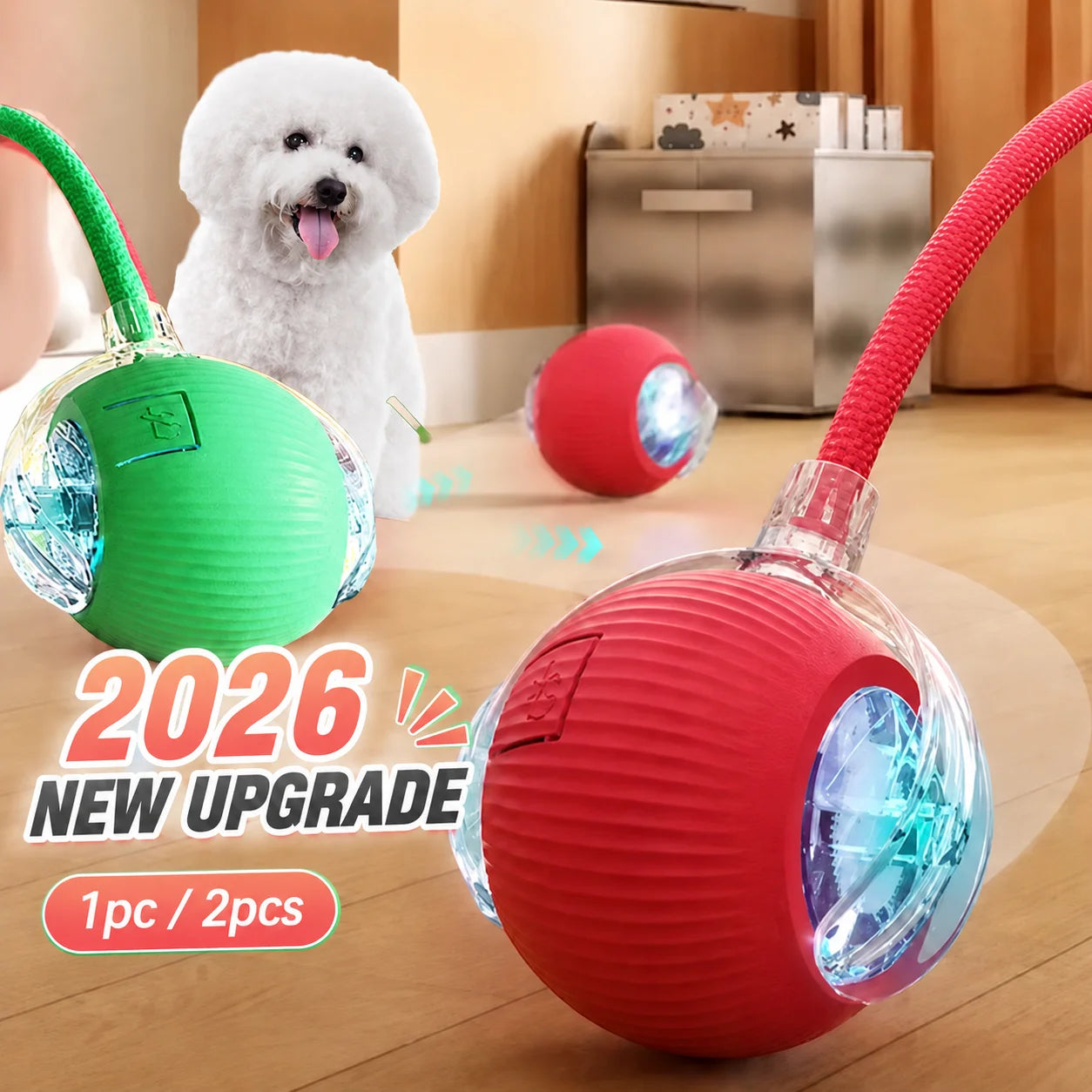 Smart Automatic Rolling Dog Ball Toy Rechargeable