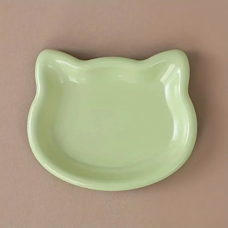 Cat Food Dish Premium Plastic Pet Bowl for Dwarf Cats