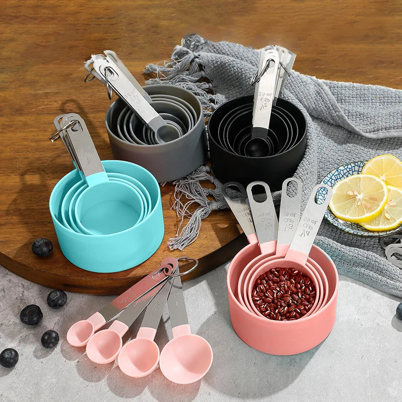 8 Piece Nesting Measuring Cups And Spoons Set