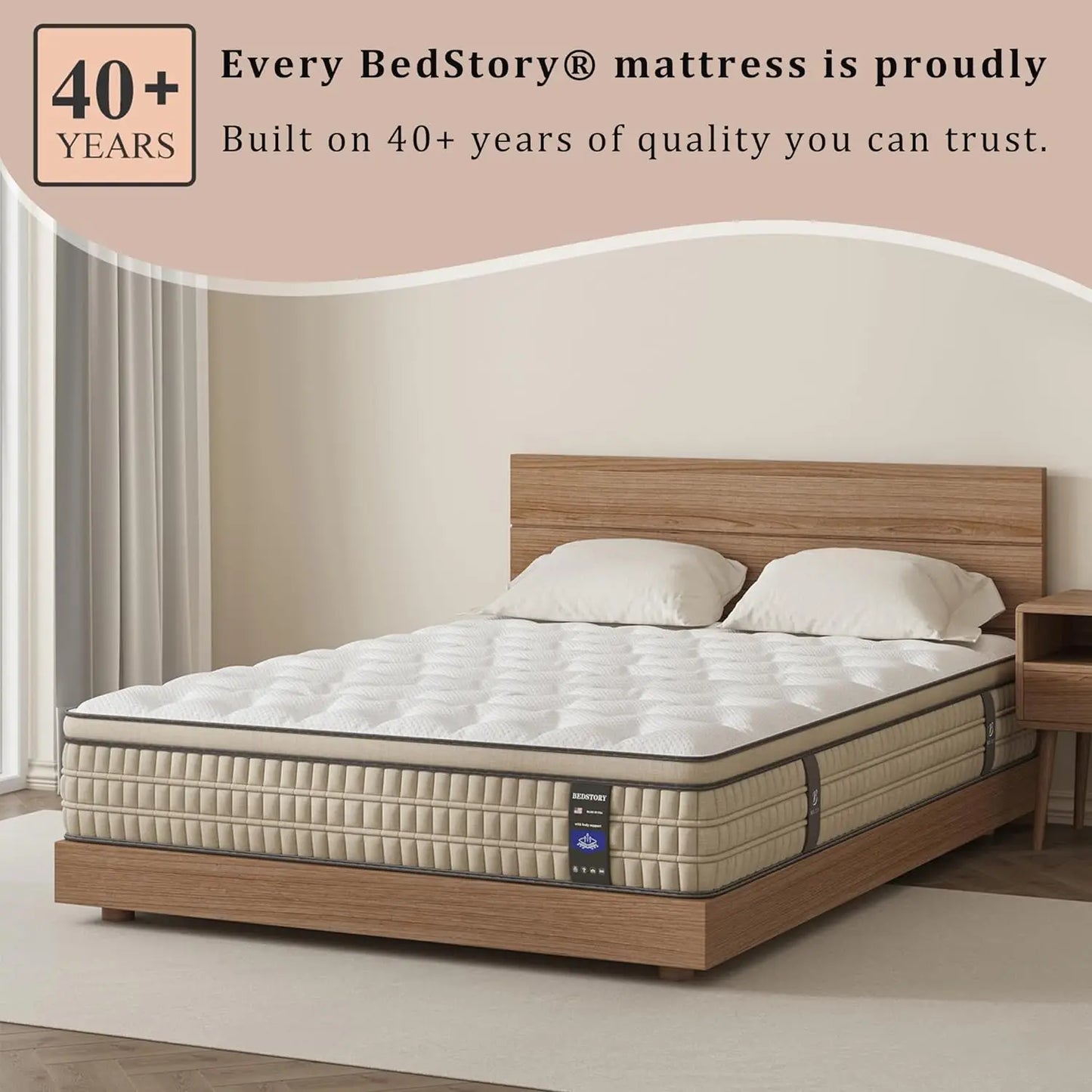 BedStory Hybrid Gel Memory Foam Mattress