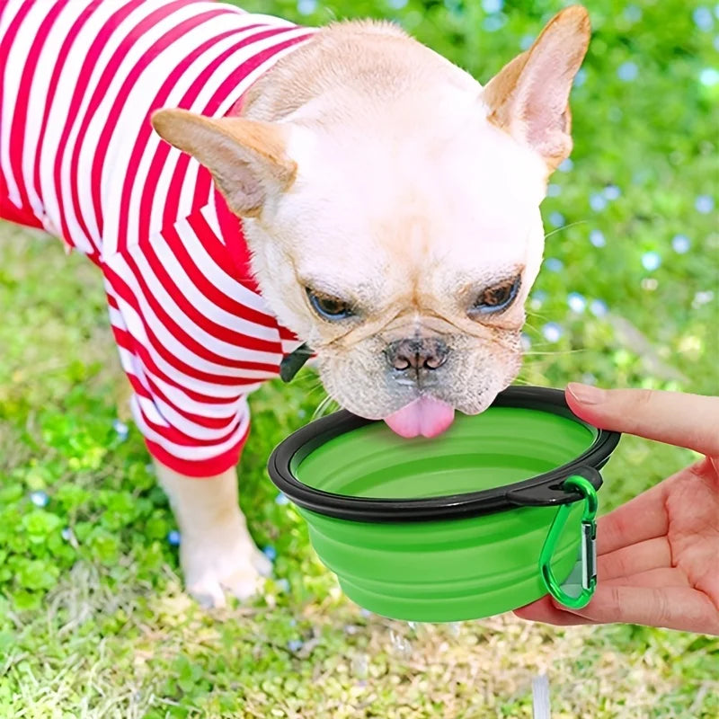 Collapsible Pet Food Bowl TPR Portable For Cats And Dogs
