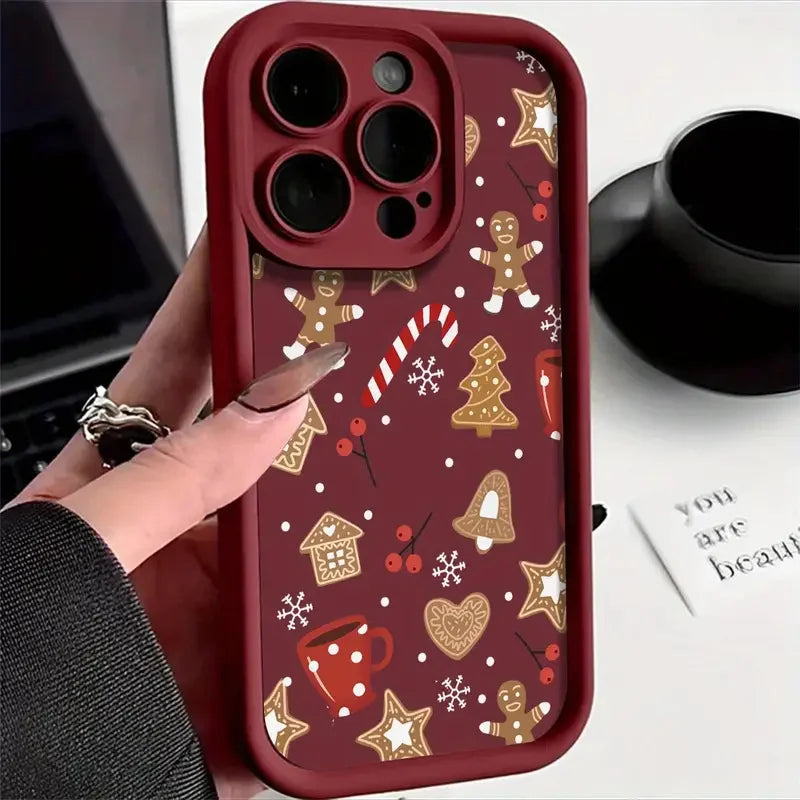 AOZILIN Cute Christmas Pattern Phone Case For iPhone