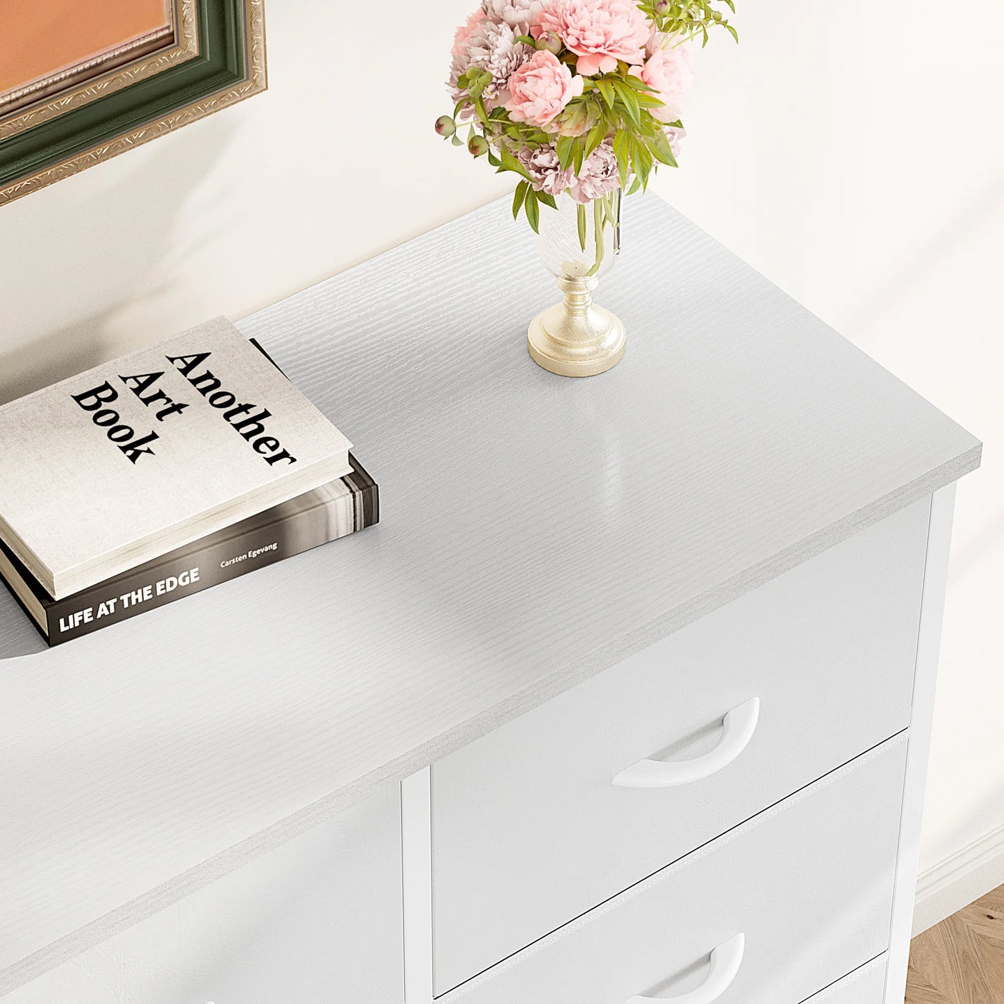 JHK Dresser Wardrobe For Bedroom With Eight Drawers