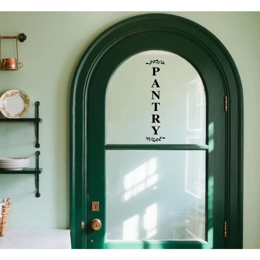 Pantry Door Decal Vinyl Kitchen Sticker Farmhouse Sign