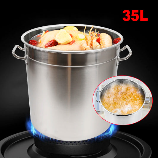 Thickened Stainless Steel Soup And Stock Pot With Lid