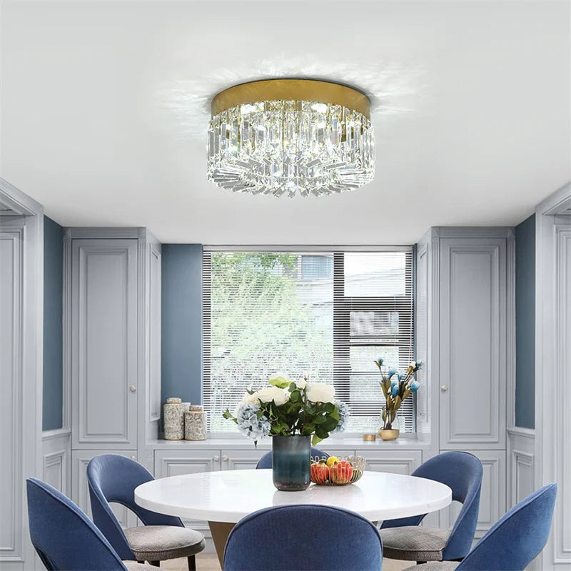 GreeLustr Crystal Led Ceiling Chandelier For Living Room