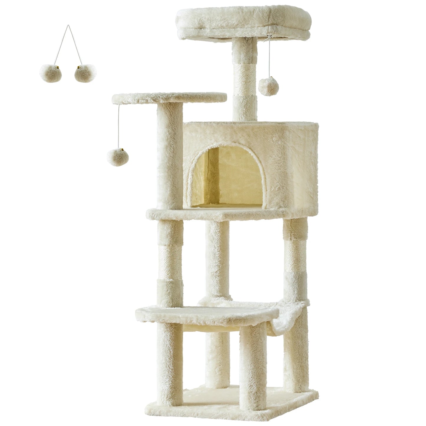 JHK Cat Tree Multi-Cat Climbing Tower With Scratching Posts