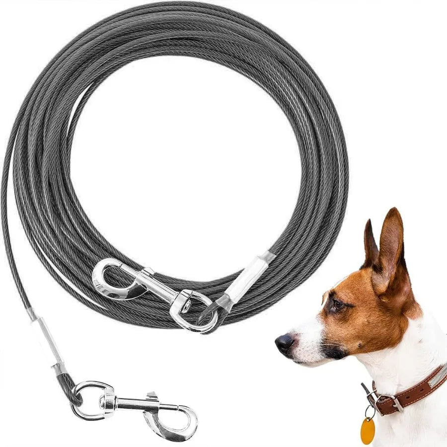 Extension Steel Wire Rope Dog Chain Anti Bite Traction Rope