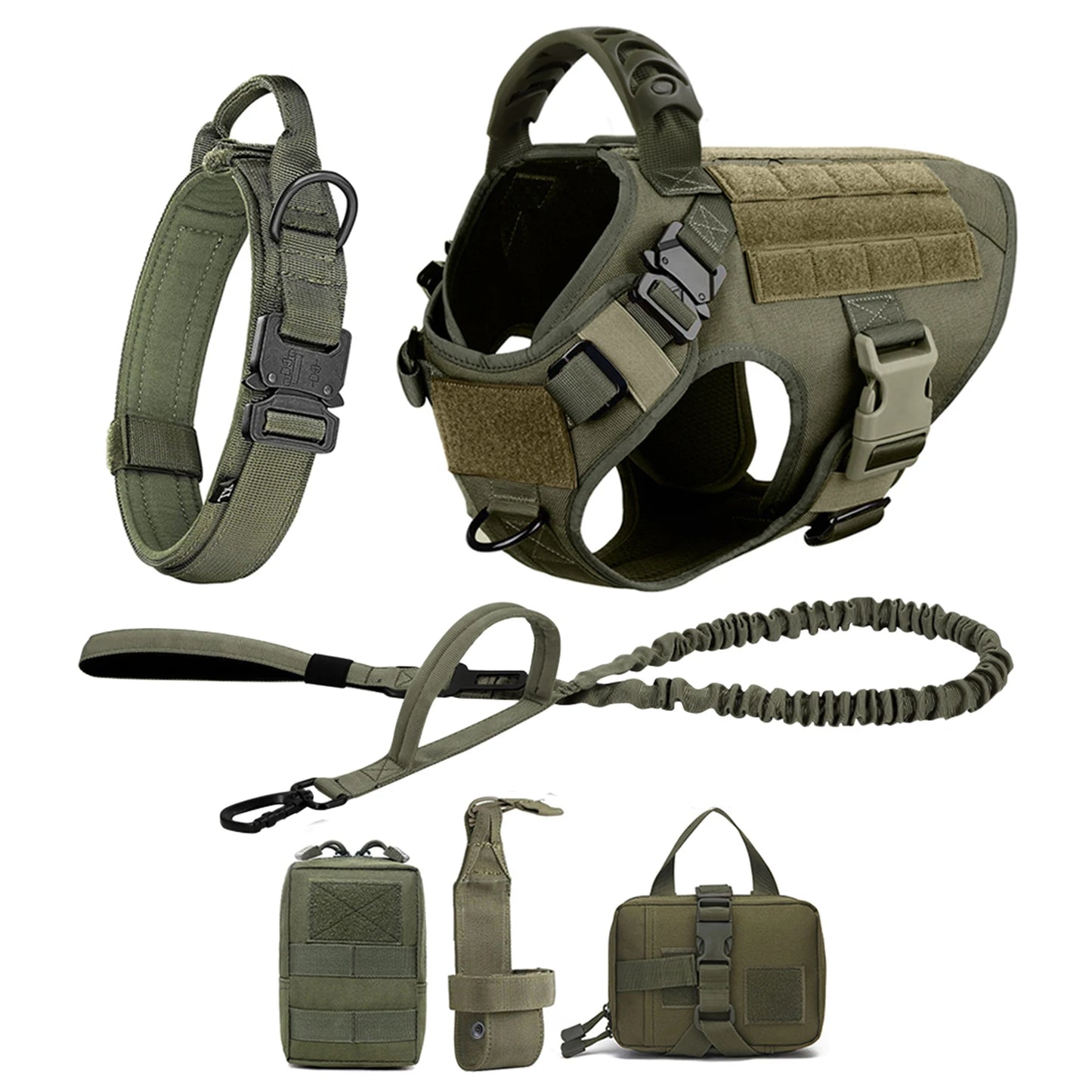 Large Dog Harness and Leash Set for German Shepherd Malinois