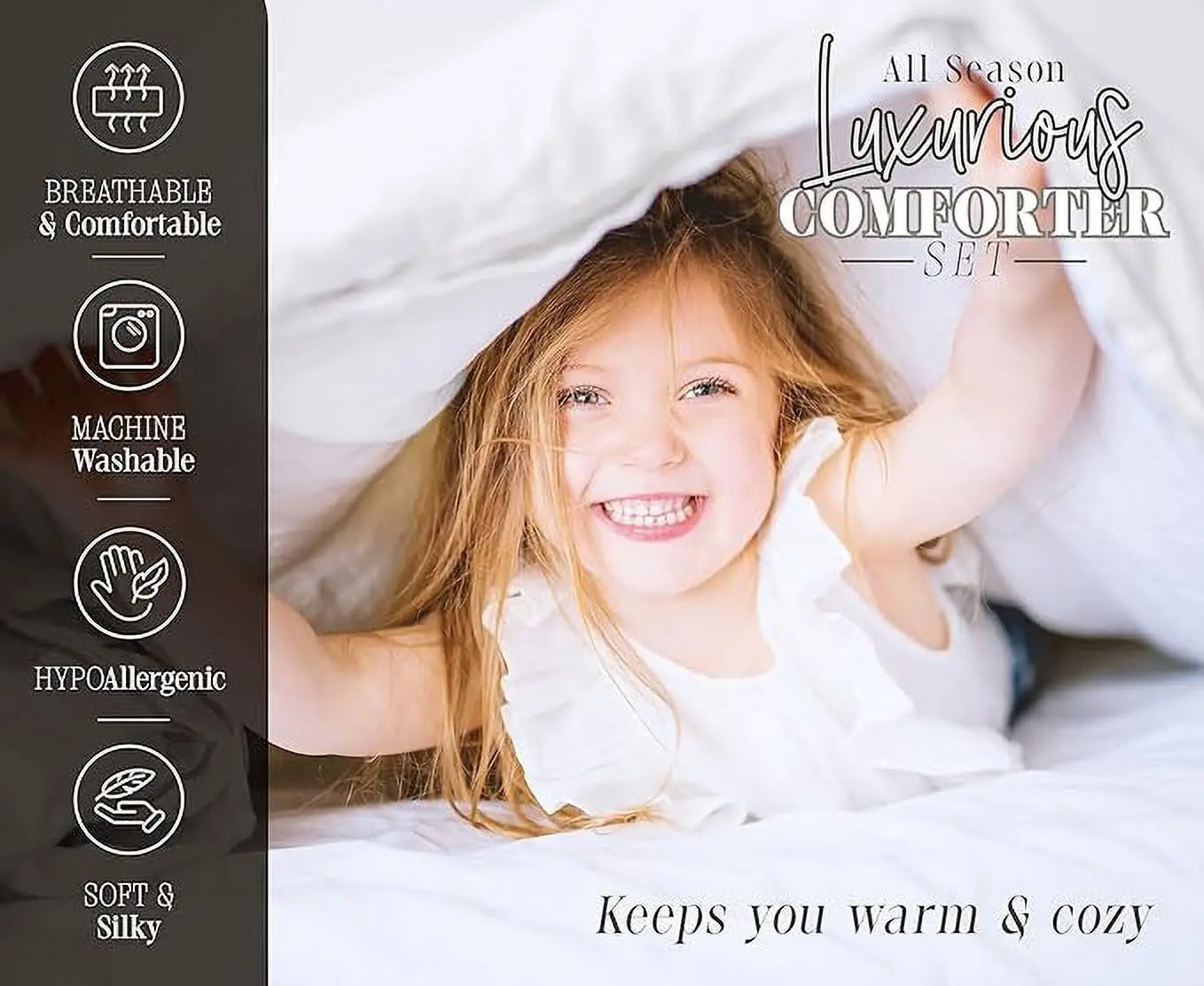 Ultra Soft Sunflower Bedding Set With Comforter And Pillows