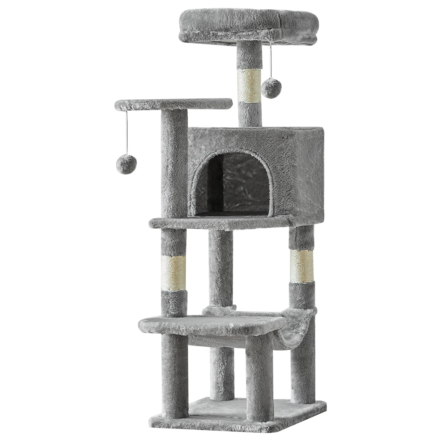 JHK Cat Tree Multi-Cat Climbing Tower With Scratching Posts