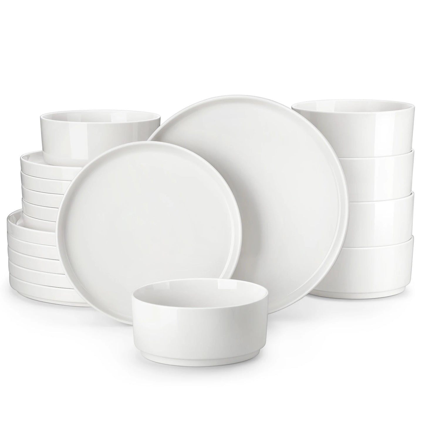 MALACASA Ceramic Dinnerware Set Plates and Bowls