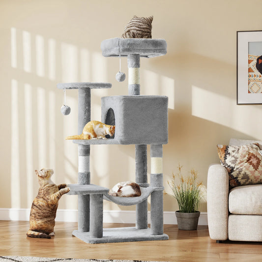 JHK Cat Tree Multi-Cat Climbing Tower With Scratching Posts