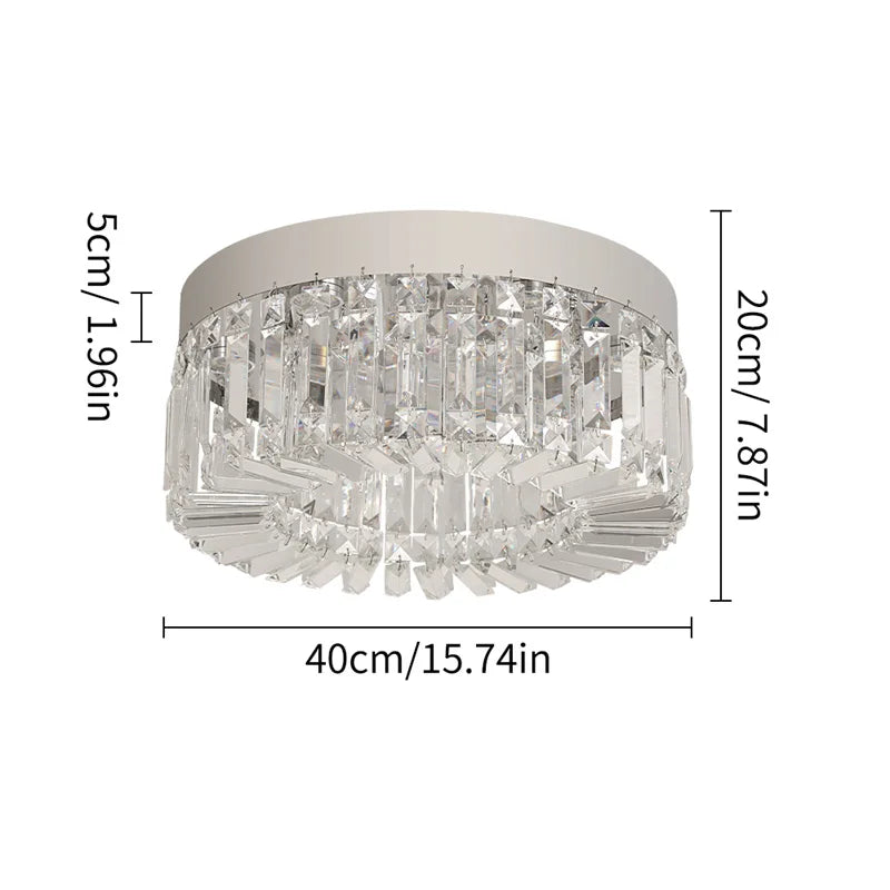 GreeLustr Crystal Led Ceiling Chandelier For Living Room